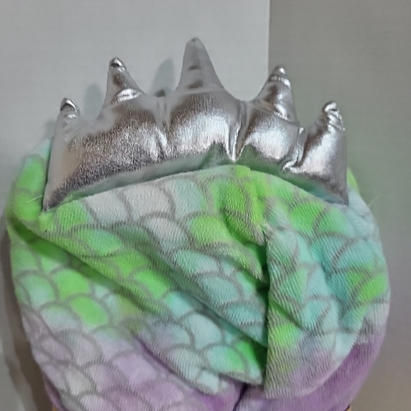 Member's Mark Kids Swim Bath Hooded Robe Towel w/ Belt Mermaid XS 4/5 NWT - Picture 5 of 7